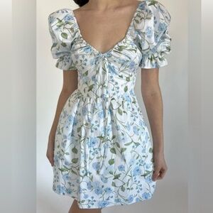 Hill House Blue and White Floral Dress